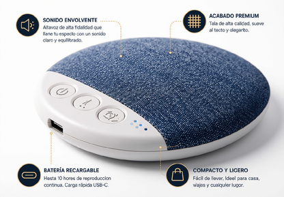 Altavoz de Almohada con Ruido Blanco — Tu Ritual para Dormir Mejor