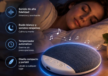 Altavoz de Almohada con Ruido Blanco — Tu Ritual para Dormir Mejor
