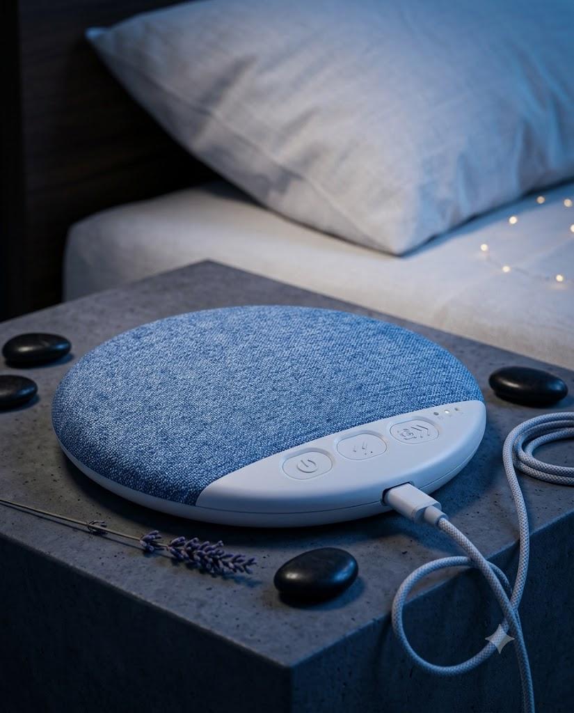 Altavoz de Almohada con Ruido Blanco — Tu Ritual para Dormir Mejor